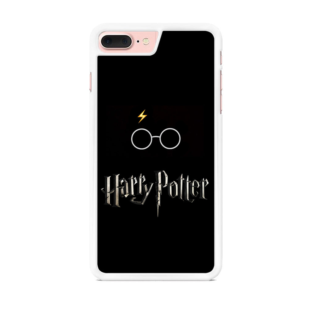 Harry Potter Glasses Symbol Black iPhone 7 Plus Case