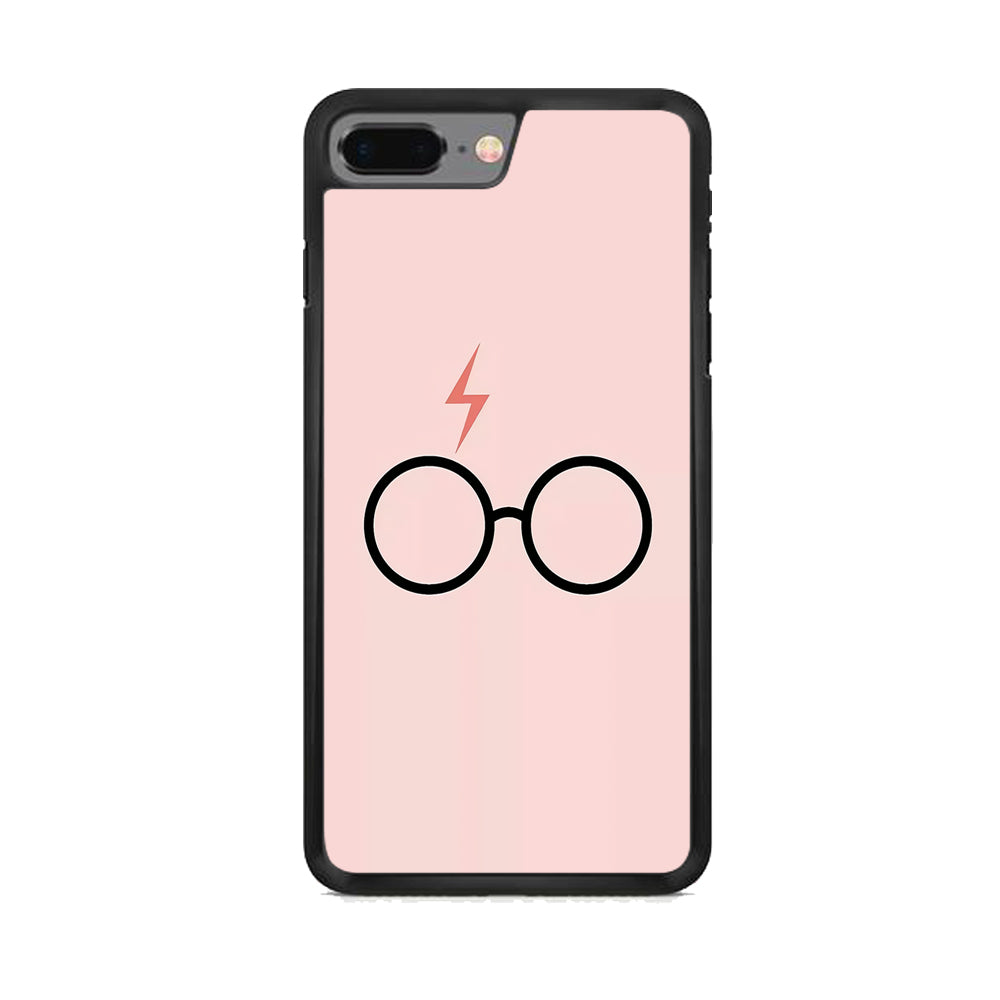 Harry Potter Glasses Symbol Pink iPhone 8 Plus Case