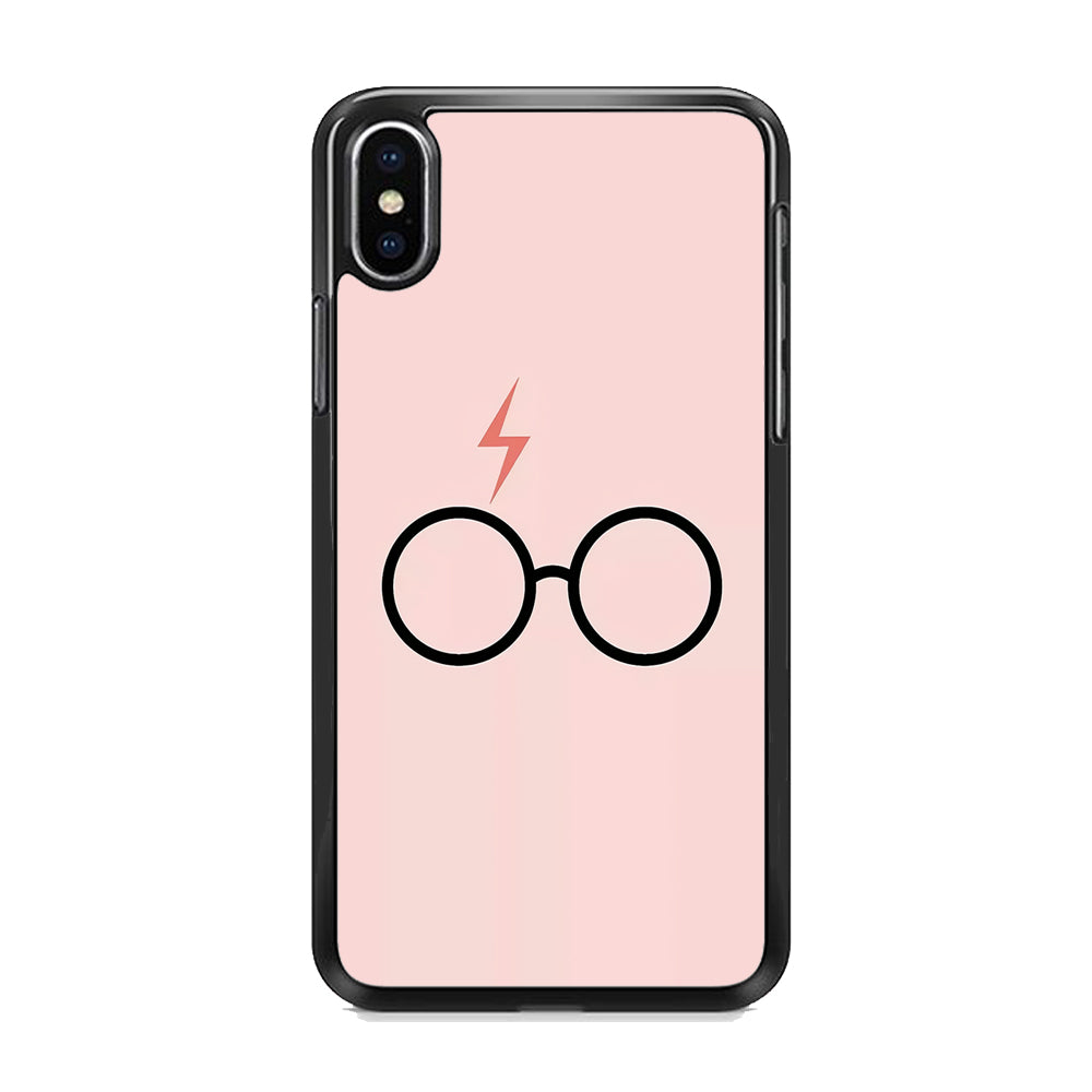 Harry Potter Glasses Symbol Pink iPhone X Case