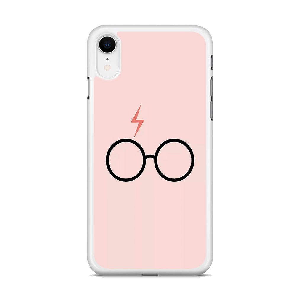 Harry Potter Glasses Symbol Pink iPhone XR Case