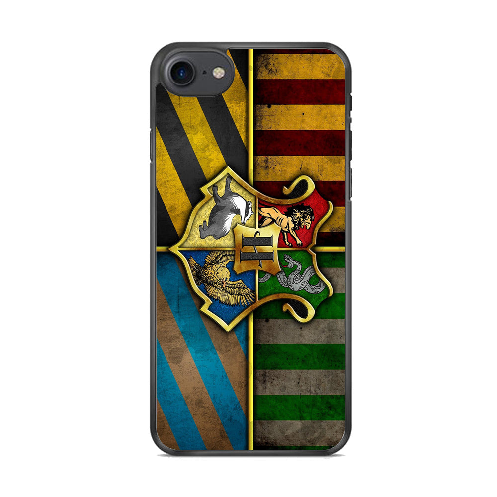 Harry Potter Hogwarts Symbol Flag iPhone 8 Case