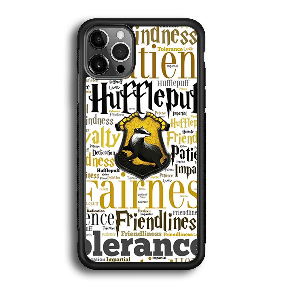 Harry Potter Hufflepuff Manners iPhone 12 Pro Case