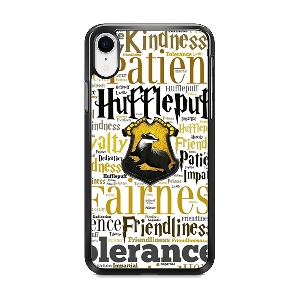 Harry Potter Hufflepuff Manners iPhone XR Case