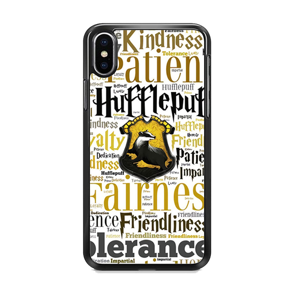 Harry Potter Hufflepuff Manners iPhone X Case