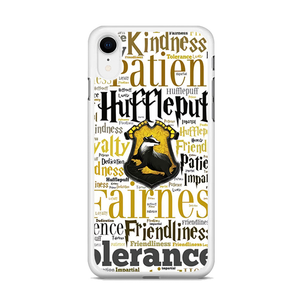 Harry Potter Hufflepuff Manners iPhone XR Case