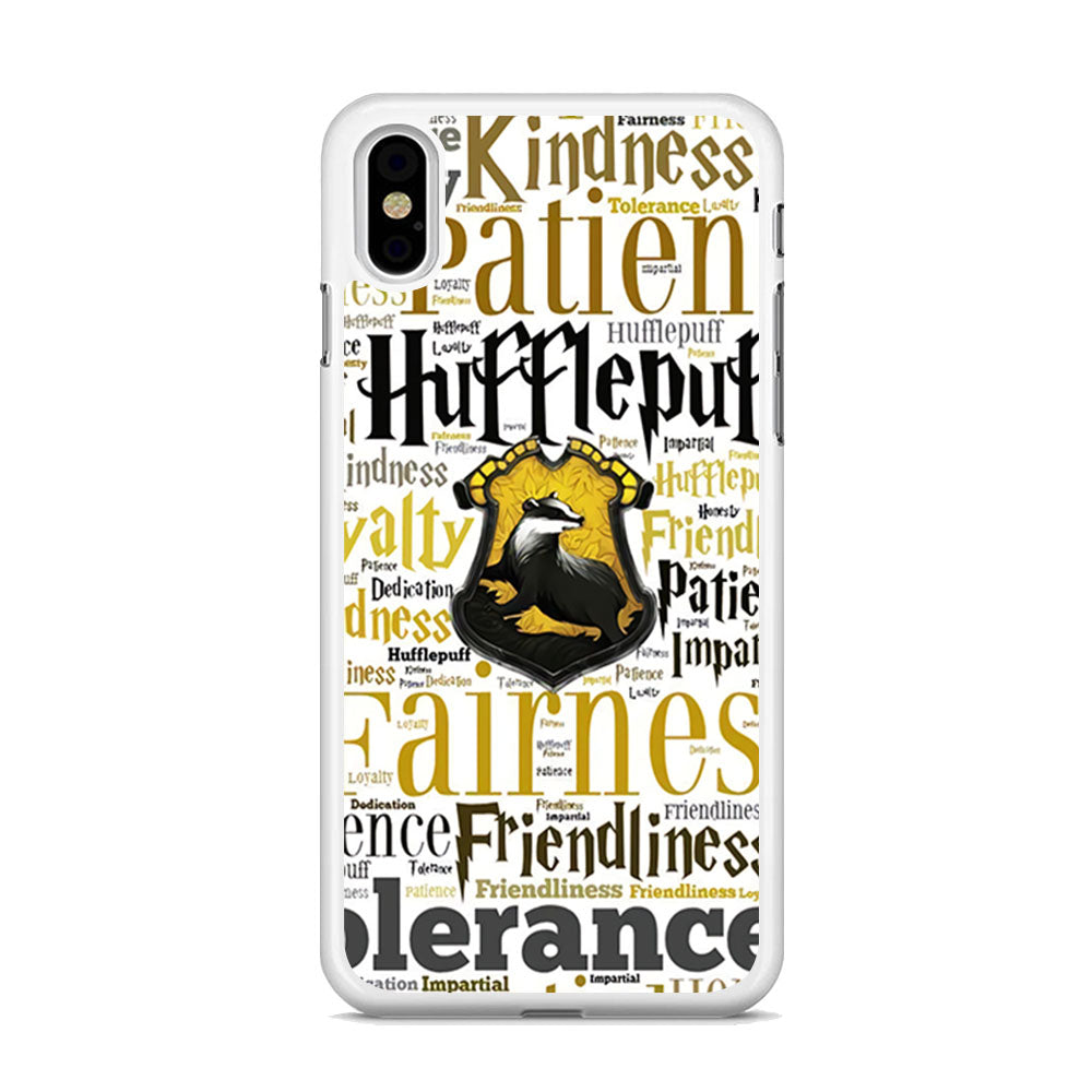 Harry Potter Hufflepuff Manners iPhone X Case