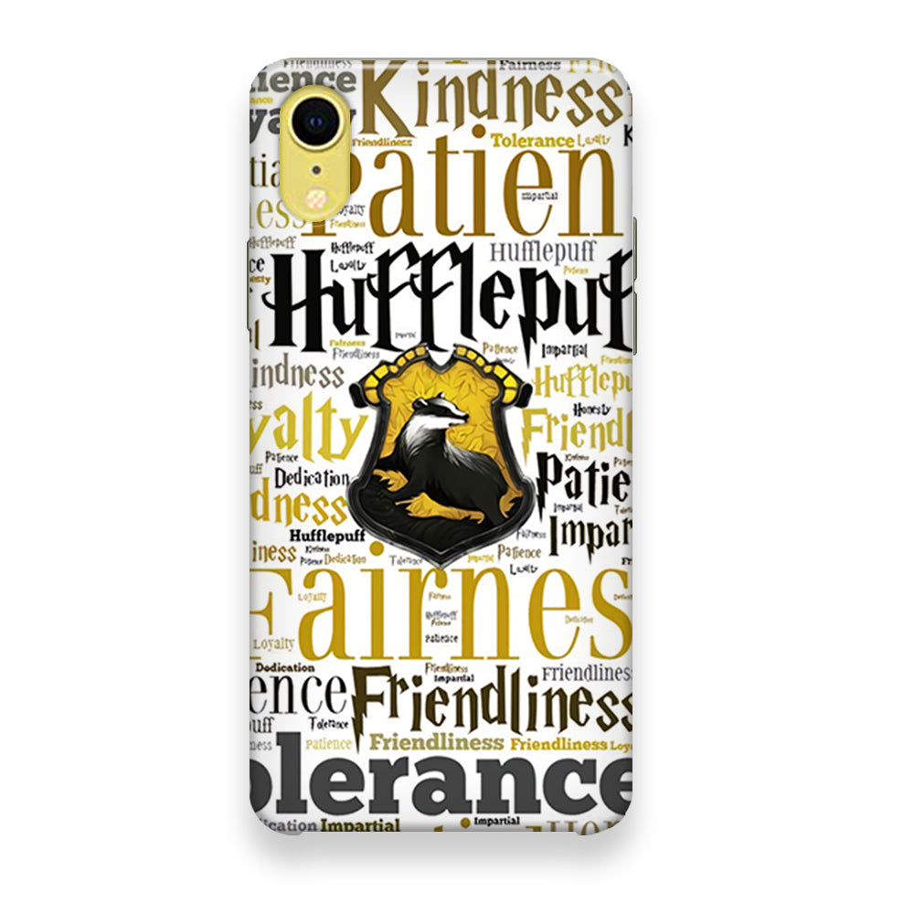 Harry Potter Hufflepuff Manners iPhone XR Case