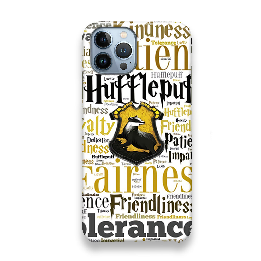 Harry Potter Hufflepuff Manners iPhone 13 Pro Max Case