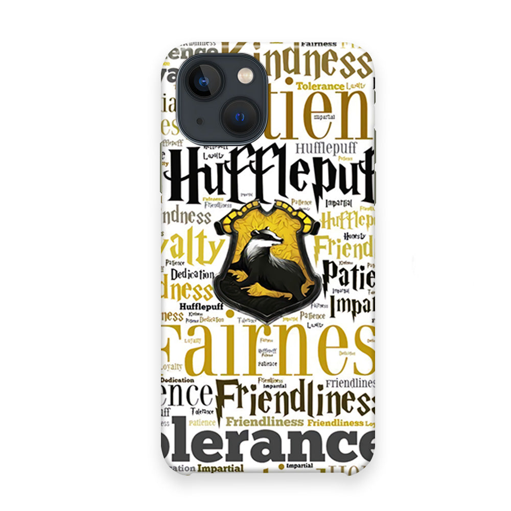 Harry Potter Hufflepuff Manners iPhone 13 Case