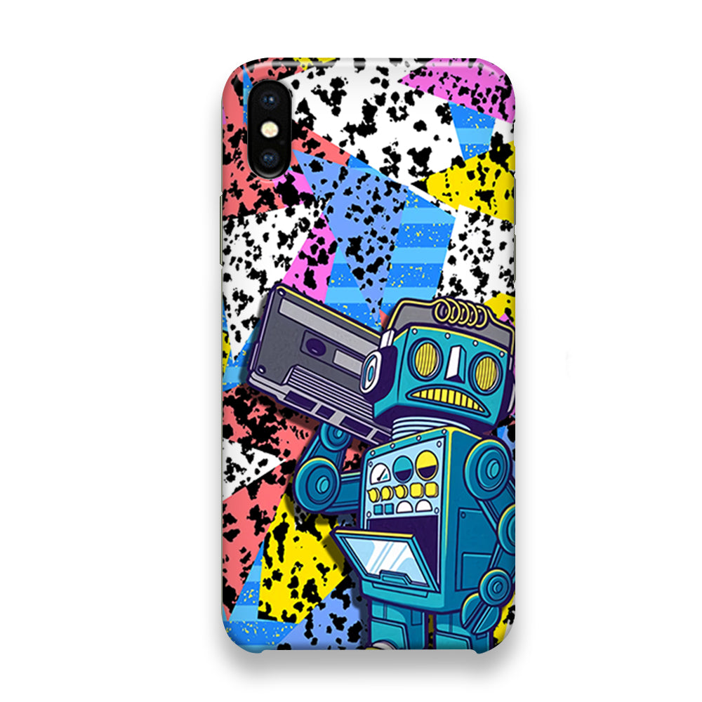 Hip Hop Robot iPhone Xs Case