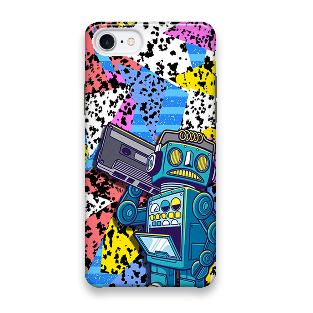 Hip Hop Robot iPhone 8 Case