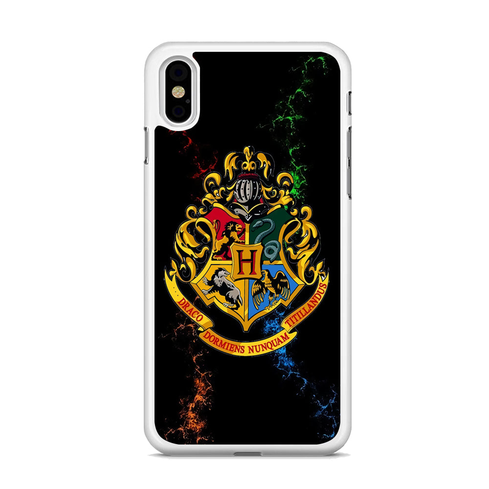 Hogwarts Symbol Black iPhone X Case