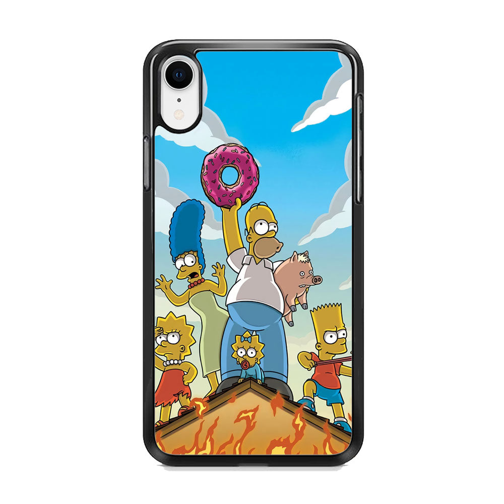 Homer Simpson Family iPhone XR Case