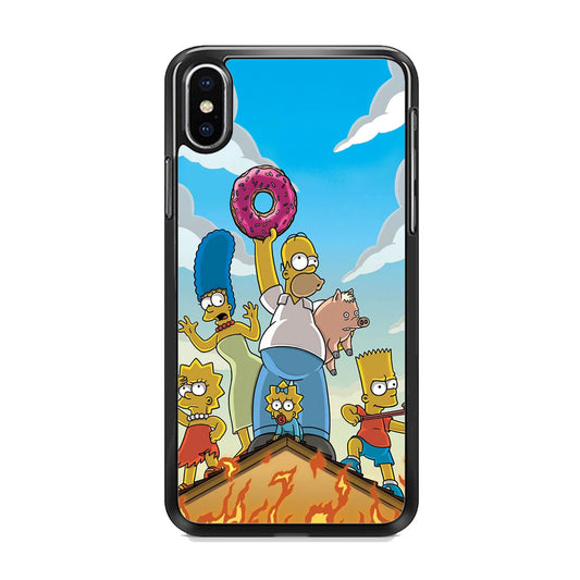 Homer Simpson Family iPhone X Case