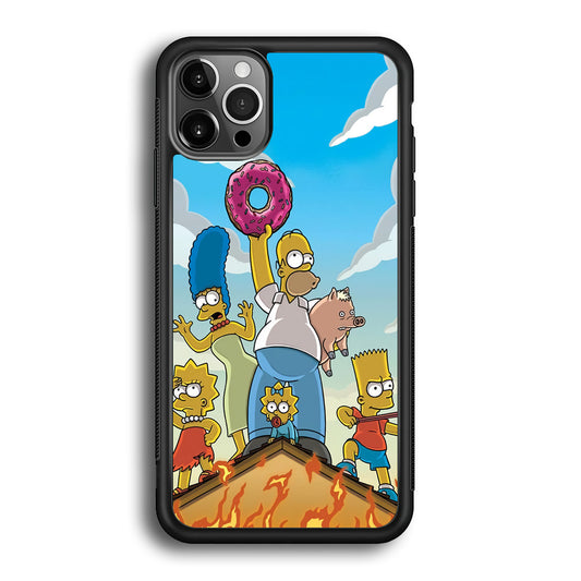 Homer Simpson Family iPhone 12 Pro Case