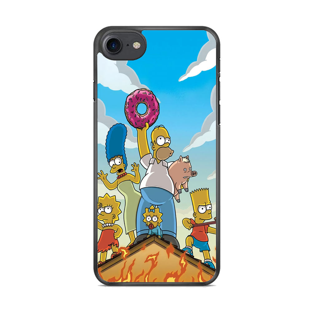 Homer Simpson Family iPhone 8 Case