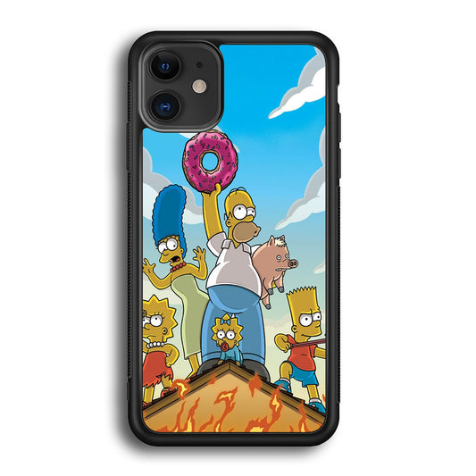 Homer Simpson Family iPhone 12 Case