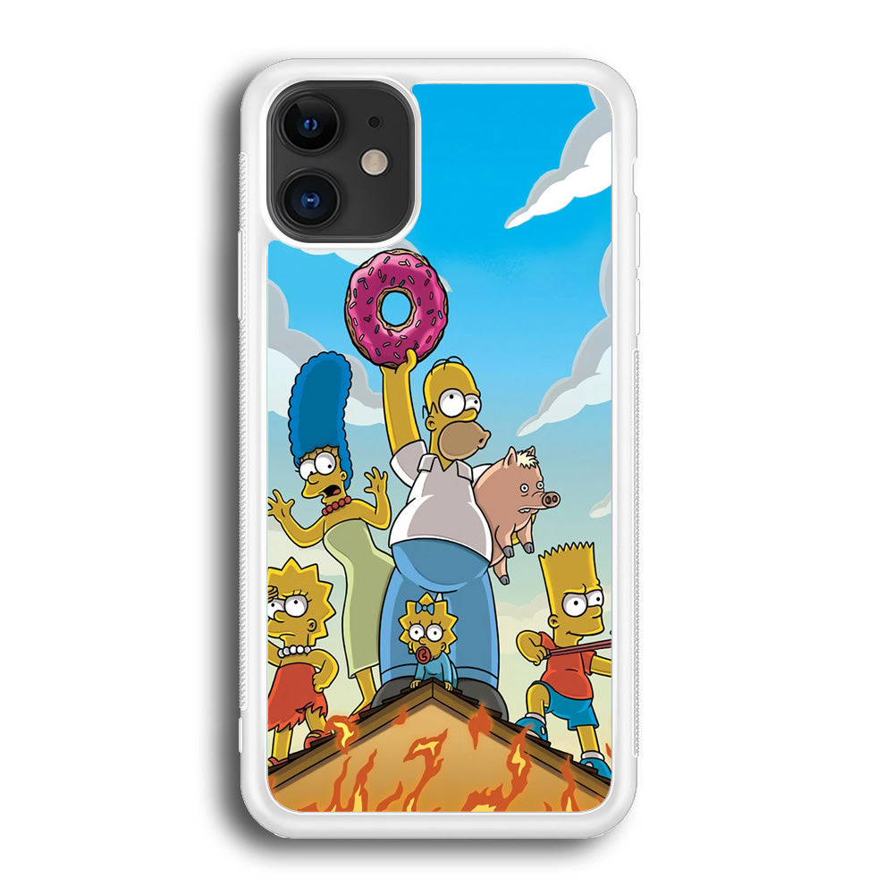 Homer Simpson Family iPhone 12 Case