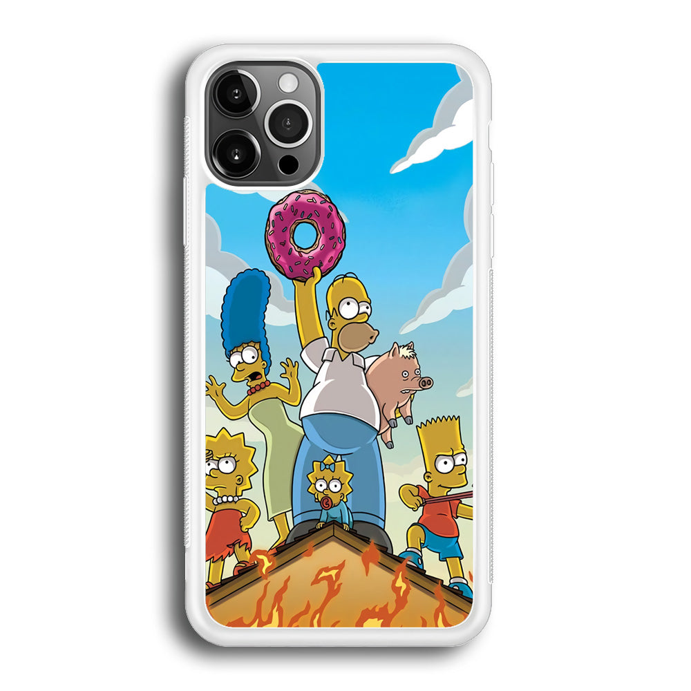 Homer Simpson Family iPhone 12 Pro Case