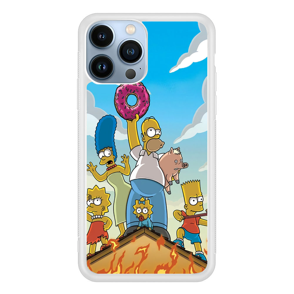 Homer Simpson Family iPhone 13 Pro Max Case