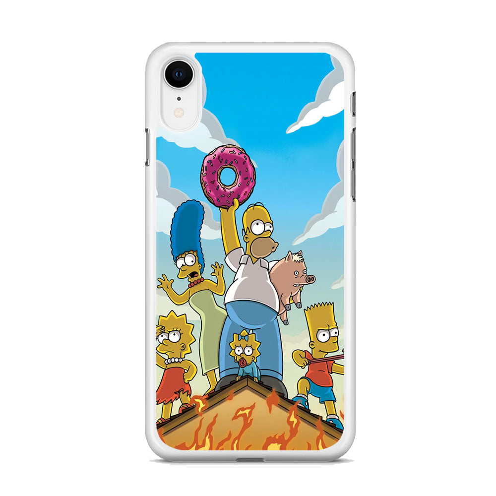 Homer Simpson Family iPhone XR Case