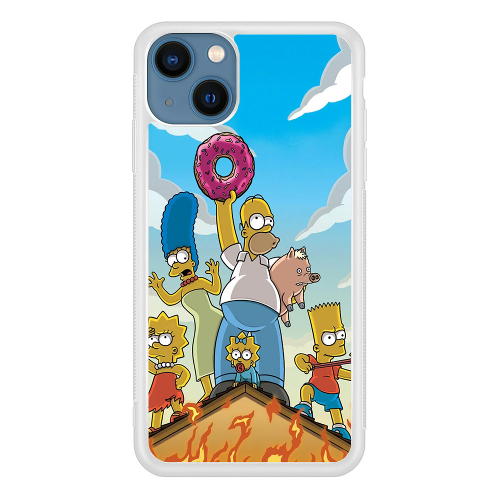 Homer Simpson Family iPhone 13 Case