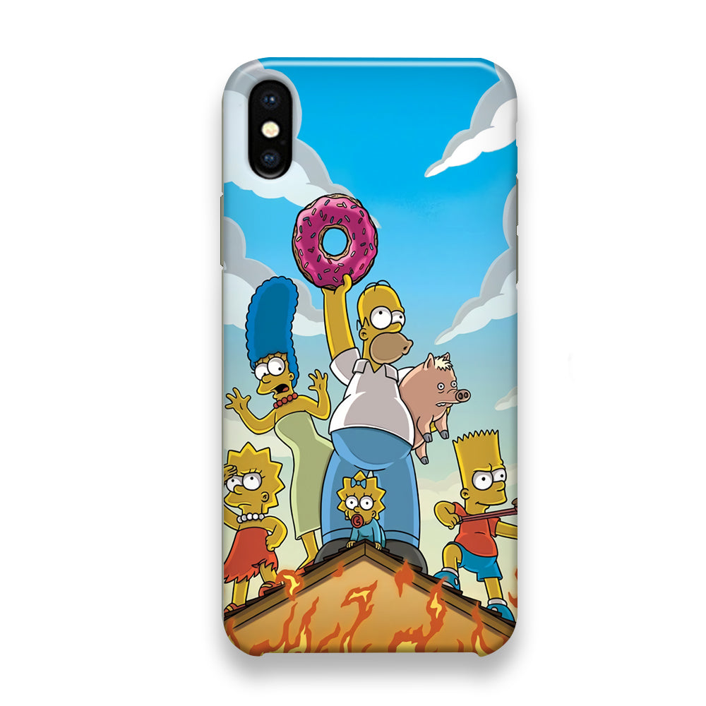 Homer Simpson Family iPhone X Case