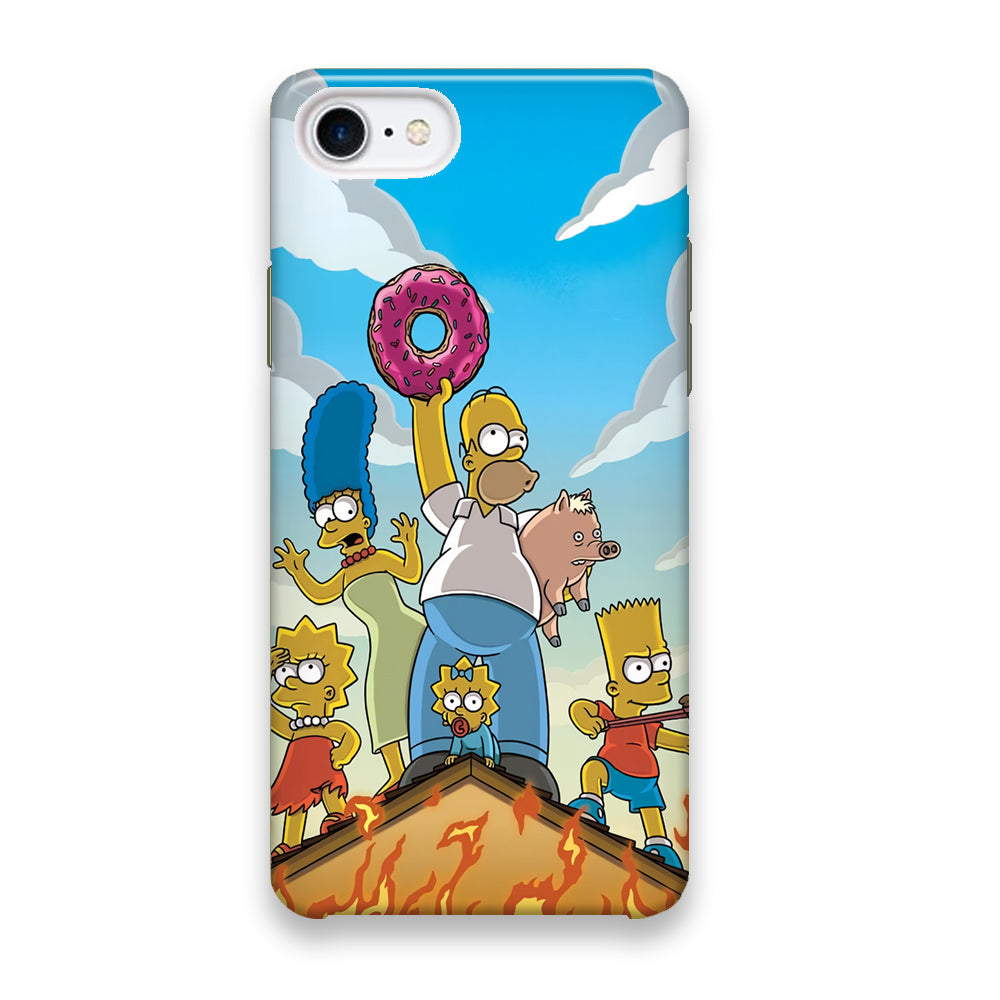 Homer Simpson Family iPhone 8 Case