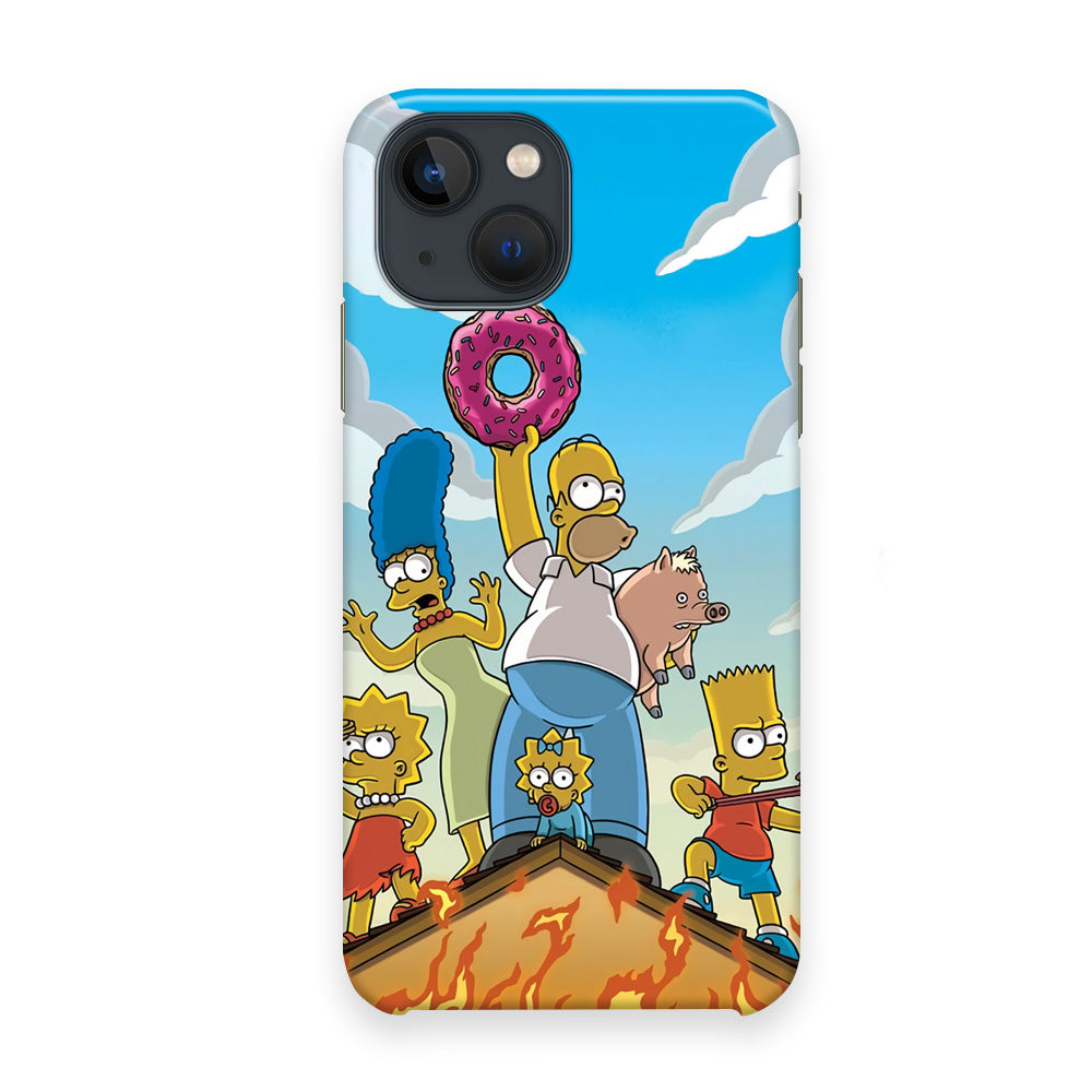 Homer Simpson Family iPhone 13 Case