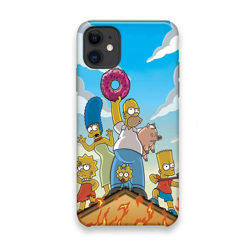 Homer Simpson Family iPhone 11 Case