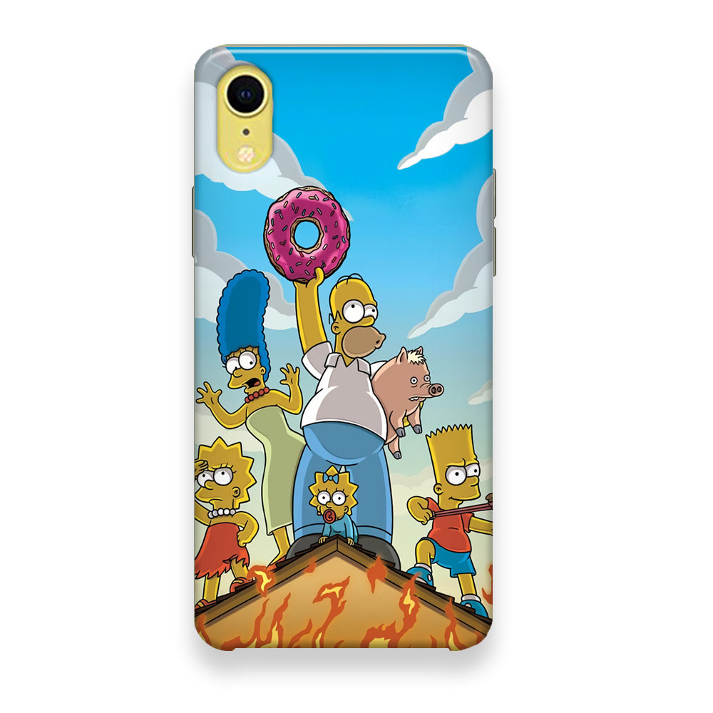 Homer Simpson Family iPhone XR Case