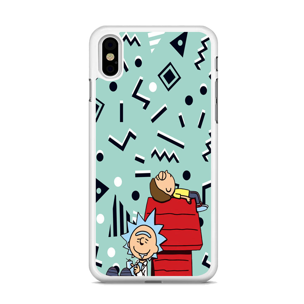 House Cartoon Rick Morty iPhone X Case