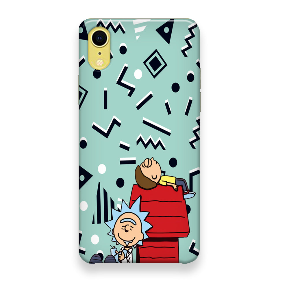 House Cartoon Rick Morty iPhone XR Case