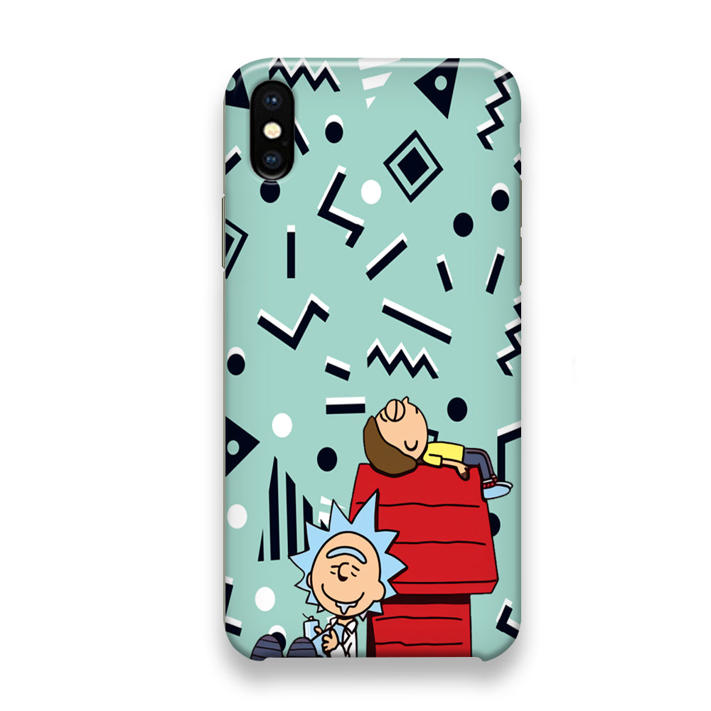 House Cartoon Rick Morty iPhone X Case