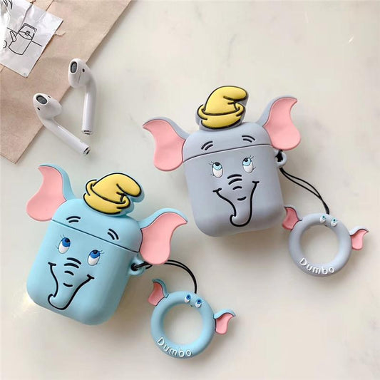 Cute Elephant Silicone Protective Case Cover For Apple Airpods - Octracase