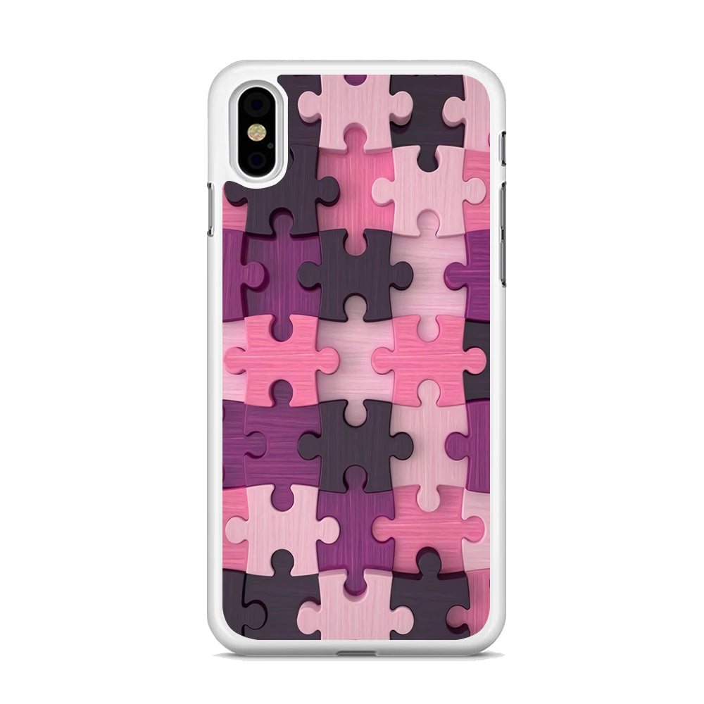 Jigsaw Puzzle Pattern iPhone Xs Case