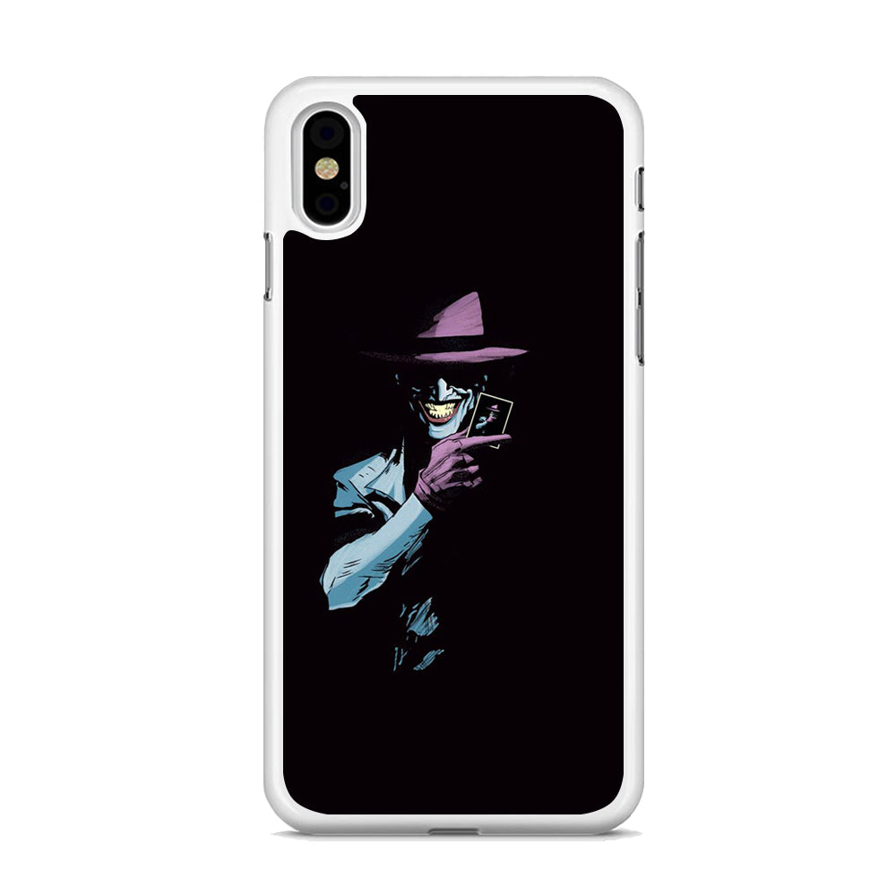 Joker black background iPhone Xs Case