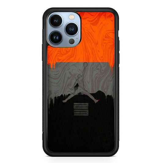 Jordan Art Drip Paint Red iPhone 13 Pro Case