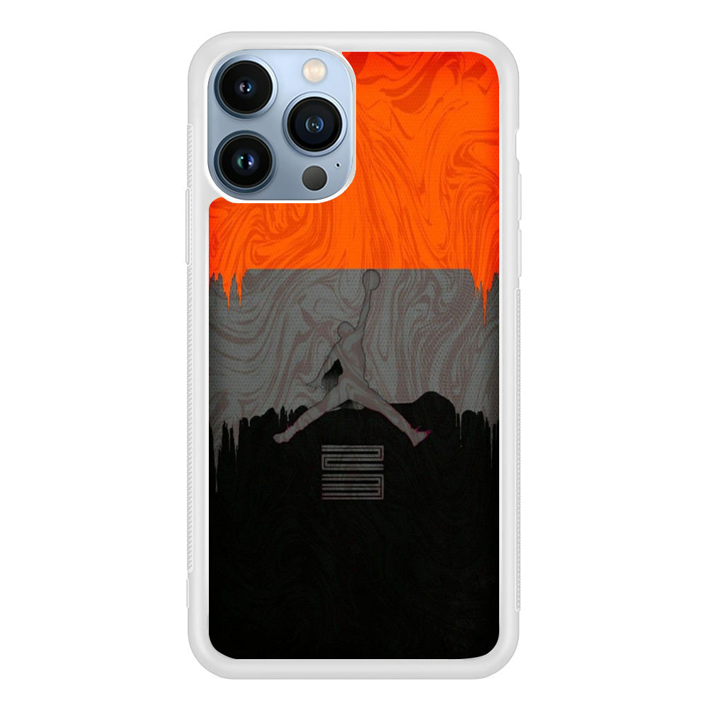 Jordan Art Drip Paint Red iPhone 13 Pro Max Case