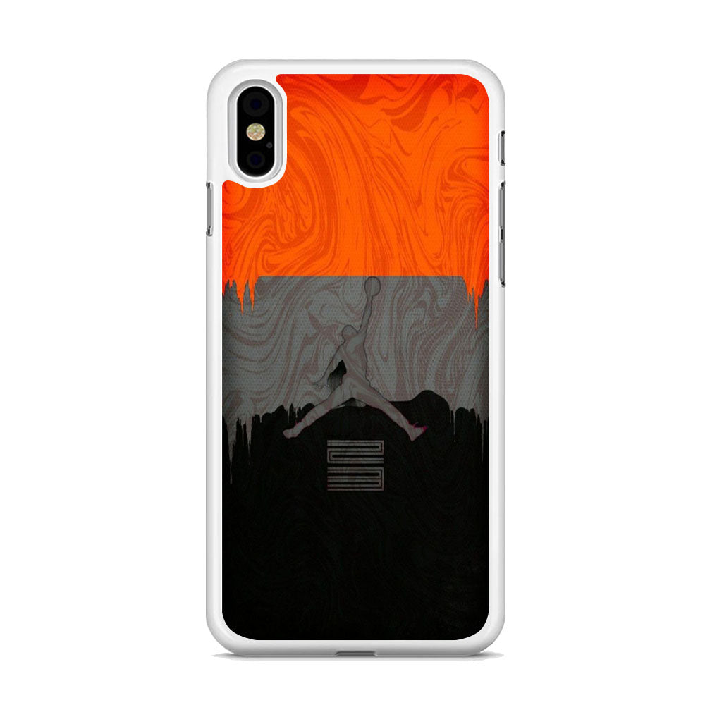 Jordan Art Drip Paint Red iPhone X Case