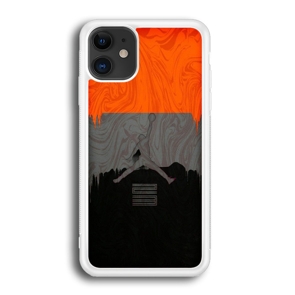 Jordan Art Drip Paint Red iPhone 12 Case