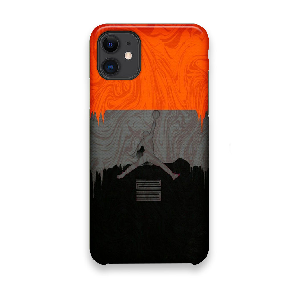 Jordan Art Drip Paint Red iPhone 11 Case