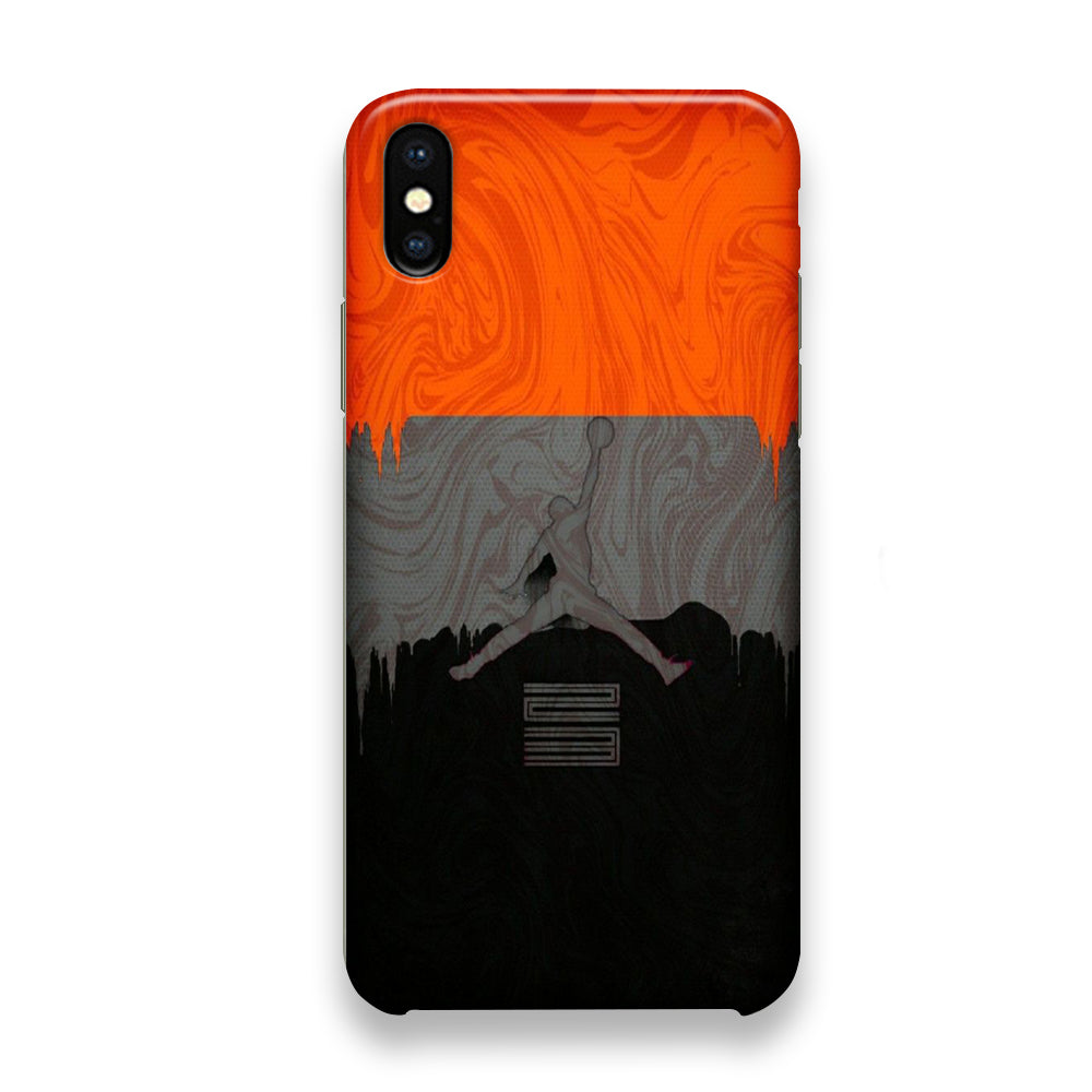 Jordan Art Drip Paint Red iPhone X Case