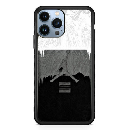 Jordan Art Drip Paint White iPhone 13 Pro Max Case