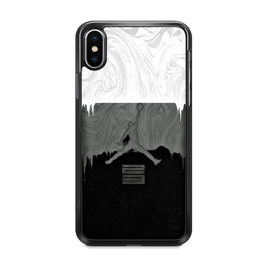 Jordan Art Drip Paint White iPhone Xs Case