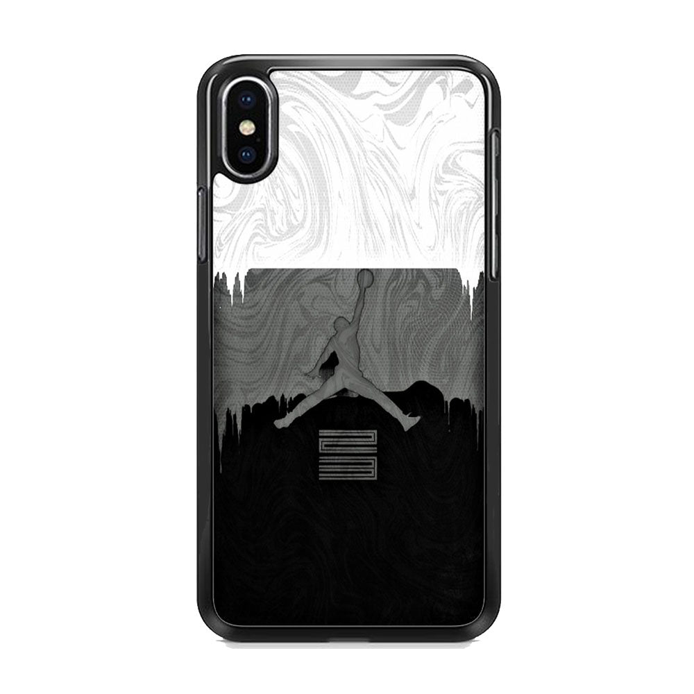 Jordan Art Drip Paint White iPhone Xs Max Case