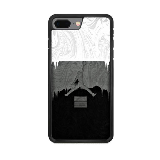 Jordan Art Drip Paint White iPhone 8 Plus Case