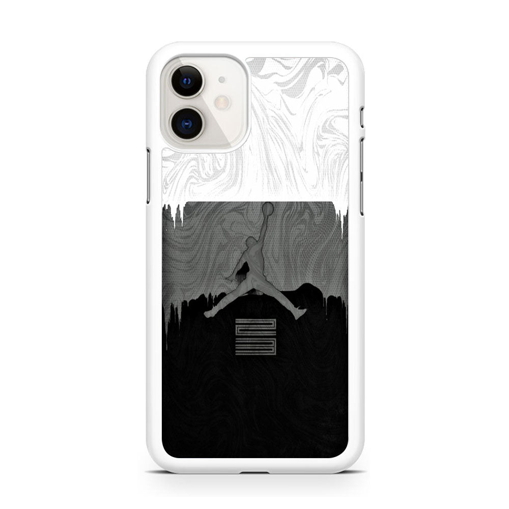 Jordan Art Drip Paint White iPhone 11 Case