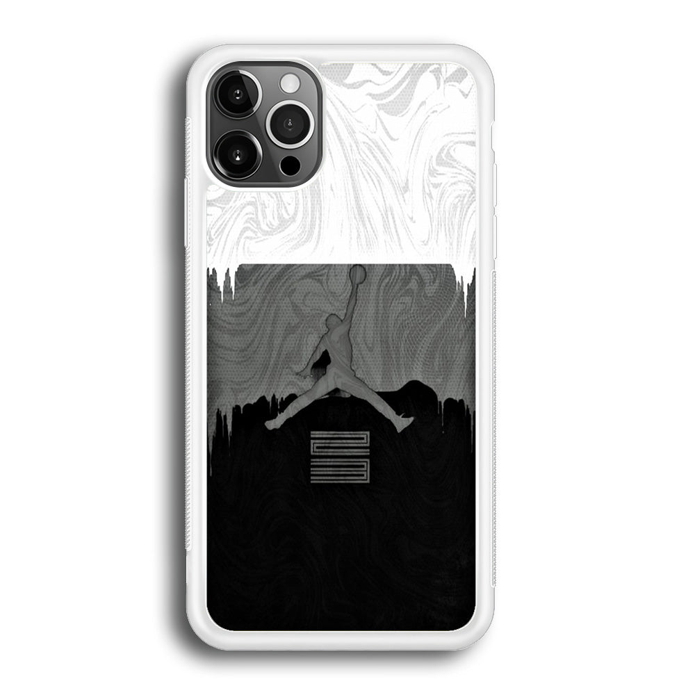 Jordan Art Drip Paint White iPhone 12 Pro Max Case