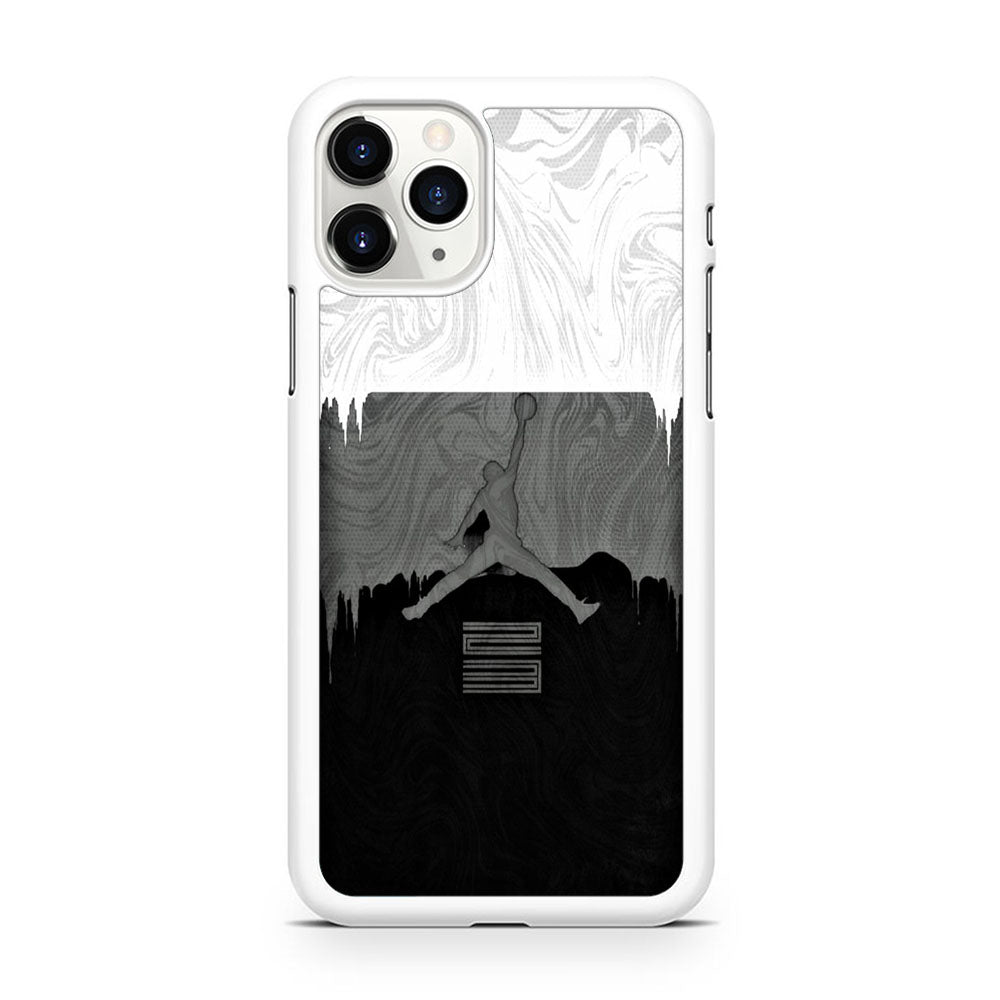 Jordan Art Drip Paint White iPhone 11 Pro Case